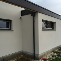  Boite à eau Descente d'eau Couvertine Anthracite RAL 7016 - Gouttières Labenne