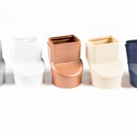  Adaptateur PVC Blanc Gris Alu Sable Cuivre - Gouttières Labenne